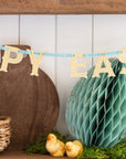 VES1002 - Vintage Happy Easter Glitter Banner