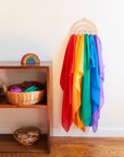 Wooden Rainbow Display for Playsilks, Cloth, Waldorf Toys