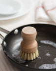 Fox Run Small Natural Dish Brush with Fiber Bristles, 3"
