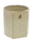 Logan Wall Vase - Sm - Flecked White