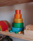 Natural Coloured Stacking Bowls