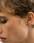 Baguette Crystal Stud Earrings: Crystal