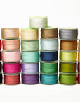 1/4" Rose Hand-Dyed Woven 100% Silk Ribbon