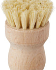 Fox Run Small Natural Dish Brush with Fiber Bristles, 3"