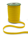 3/8" Yellow Woven Grosgrain Ribbon