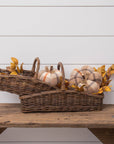 Rectangular Wicker Baskets with Handles