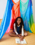 Giant Fire Playsilk - 100% Natural Silk for Fort Building!