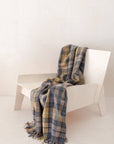Recycled Wool Knee Blanket in Buchanan Natural Tartan