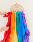 Wooden Rainbow Display for Playsilks, Cloth, Waldorf Toys