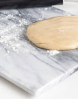 Fox Run Marble Pastry Board, White, 16"x 12"