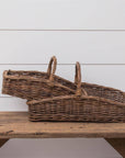 Rectangular Wicker Baskets with Handles