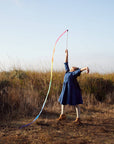 Rainbow Silk & Wood Streamer - Wand for Pretend Play