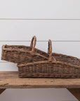 Rectangular Wicker Baskets with Handles