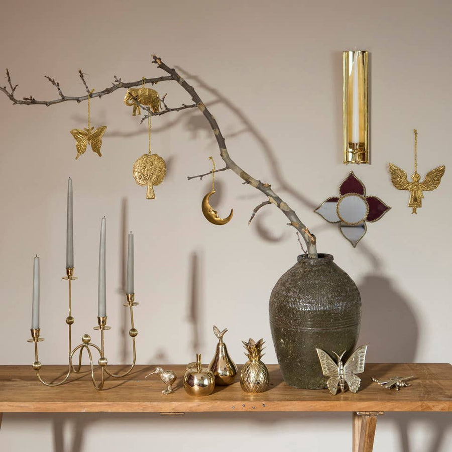 Brass Candle Sconce