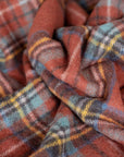 Recycled Wool Knee Blanket in Stewart Royal Antique Tartan