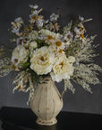 Cream Peony Spray Stem