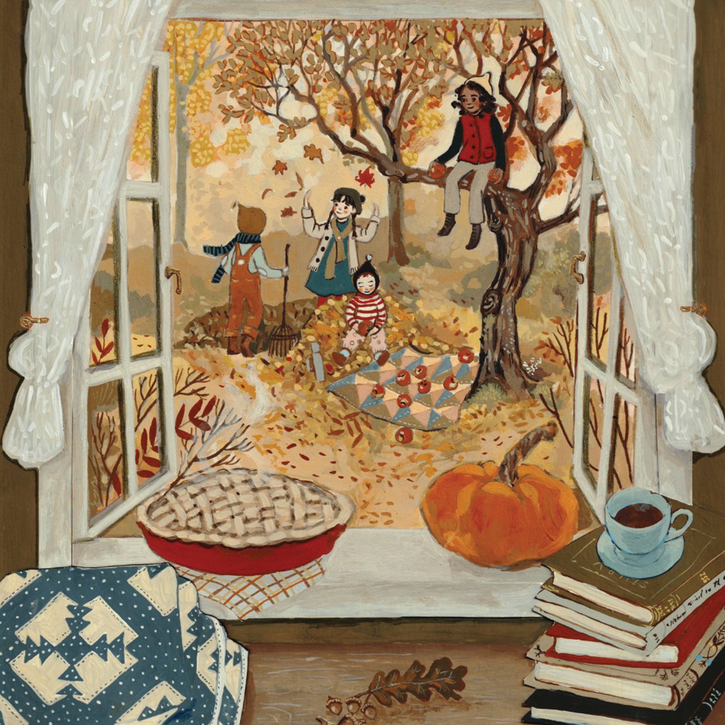 Autumn's Window Mini - 100 Piece Mini Puzzle