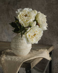 Cream Peony Spray Stem