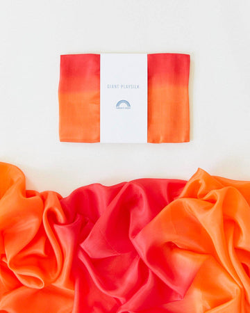 Giant Fire Playsilk - 100% Natural Silk for Fort Building!