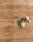 Pink Peony Spray Stem