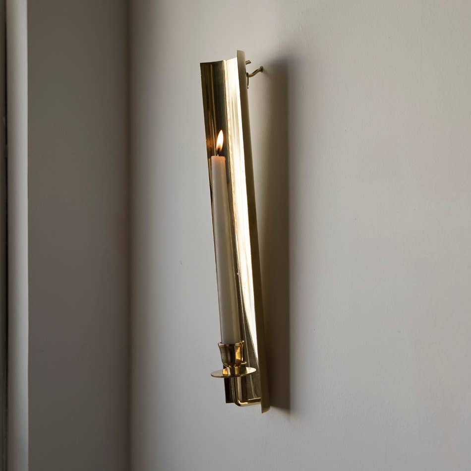 Brass Candle Sconce