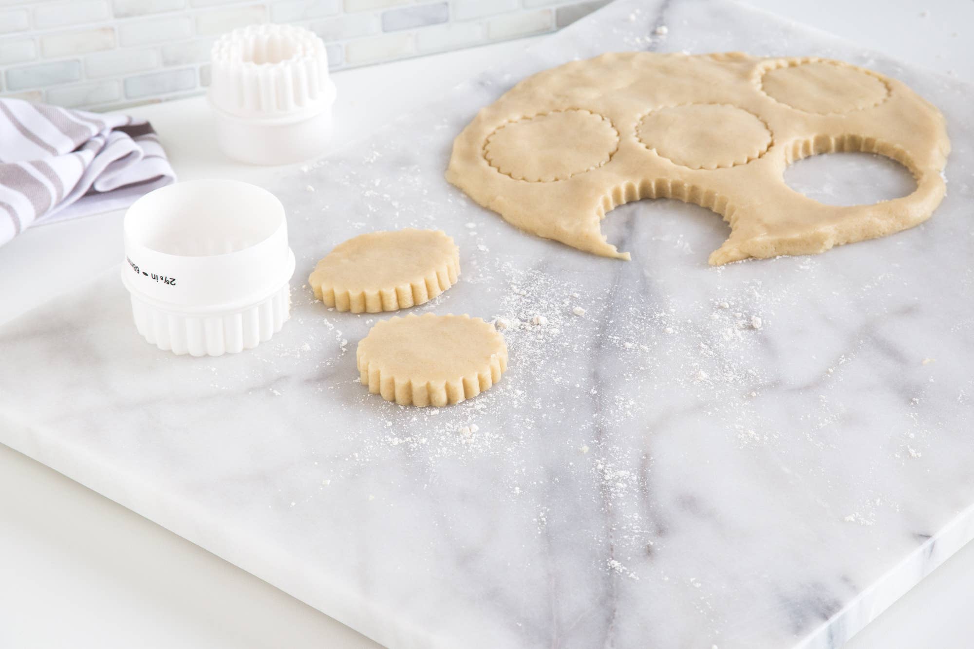 Fox Run Marble Pastry Board, White, 16" x 20" x 0.75"