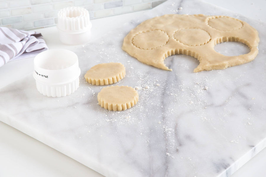 Fox Run Marble Pastry Board, White, 16" x 20" x 0.75"