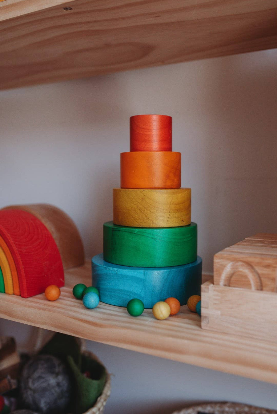 Natural Coloured Stacking Bowls