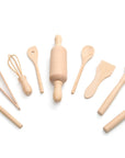 Fox Run Wooden Kitchen Tools Set, 9-Pieces