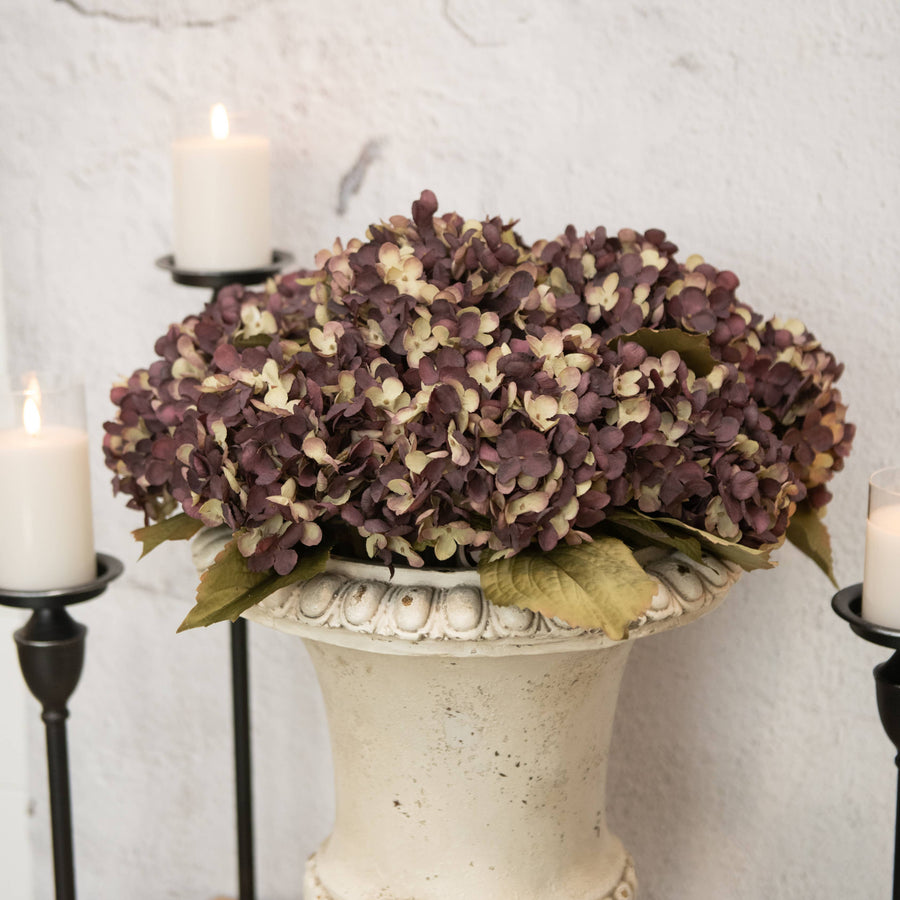 Beige and Purple Hydrangea Spray