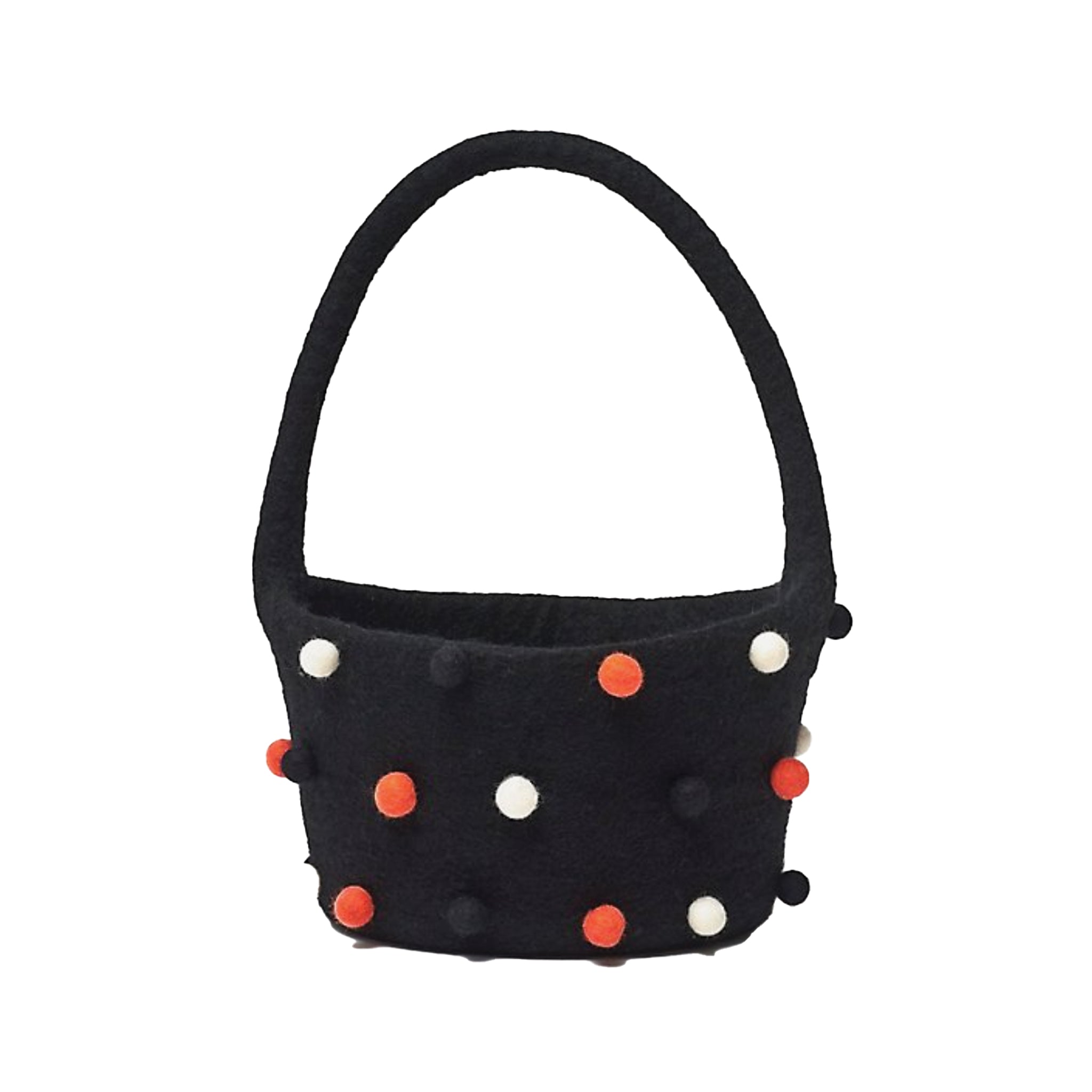 Pom Pom Halloween Basket