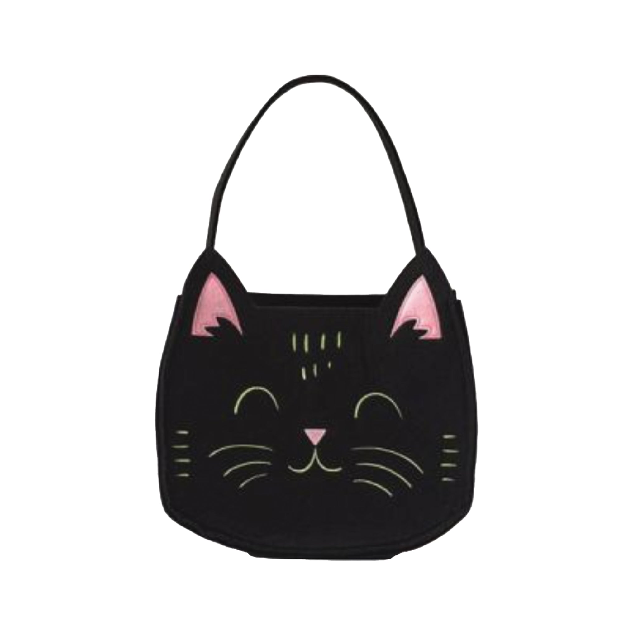 Black Cat Felt Tote