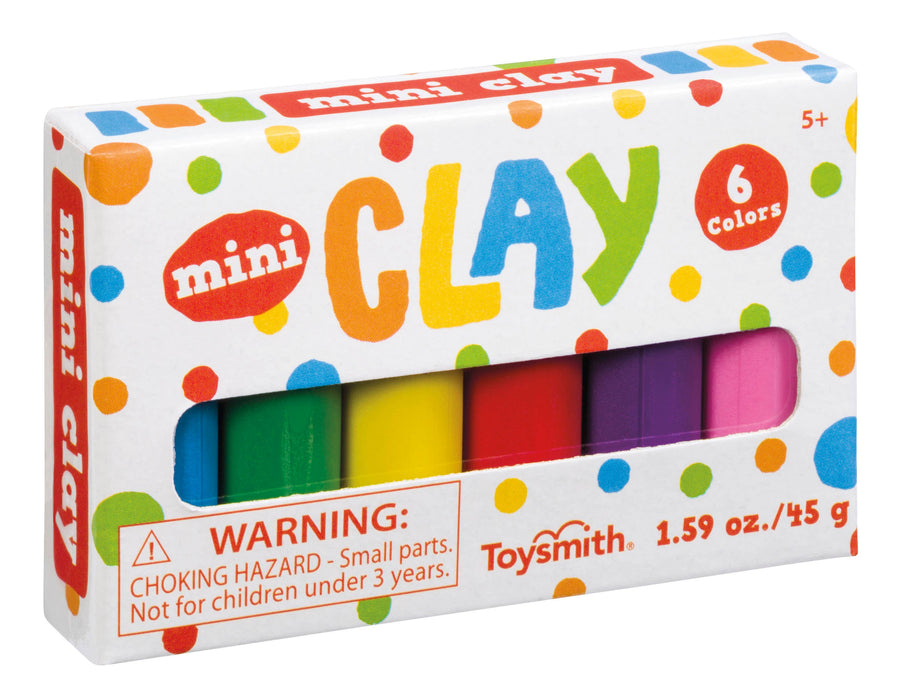 Mini Clay, 6 Vibrant Colors