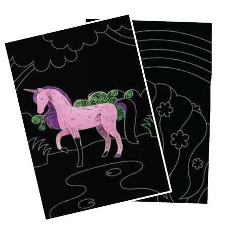Scratch & Scribble - Magical Unicorns DIY Craft Kit for Kids