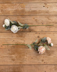 Pink Peony Spray Stem