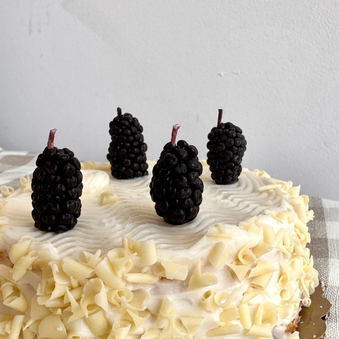 Blackberry Birthday Candles