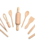 Fox Run Wooden Kitchen Tools Set, 9-Pieces