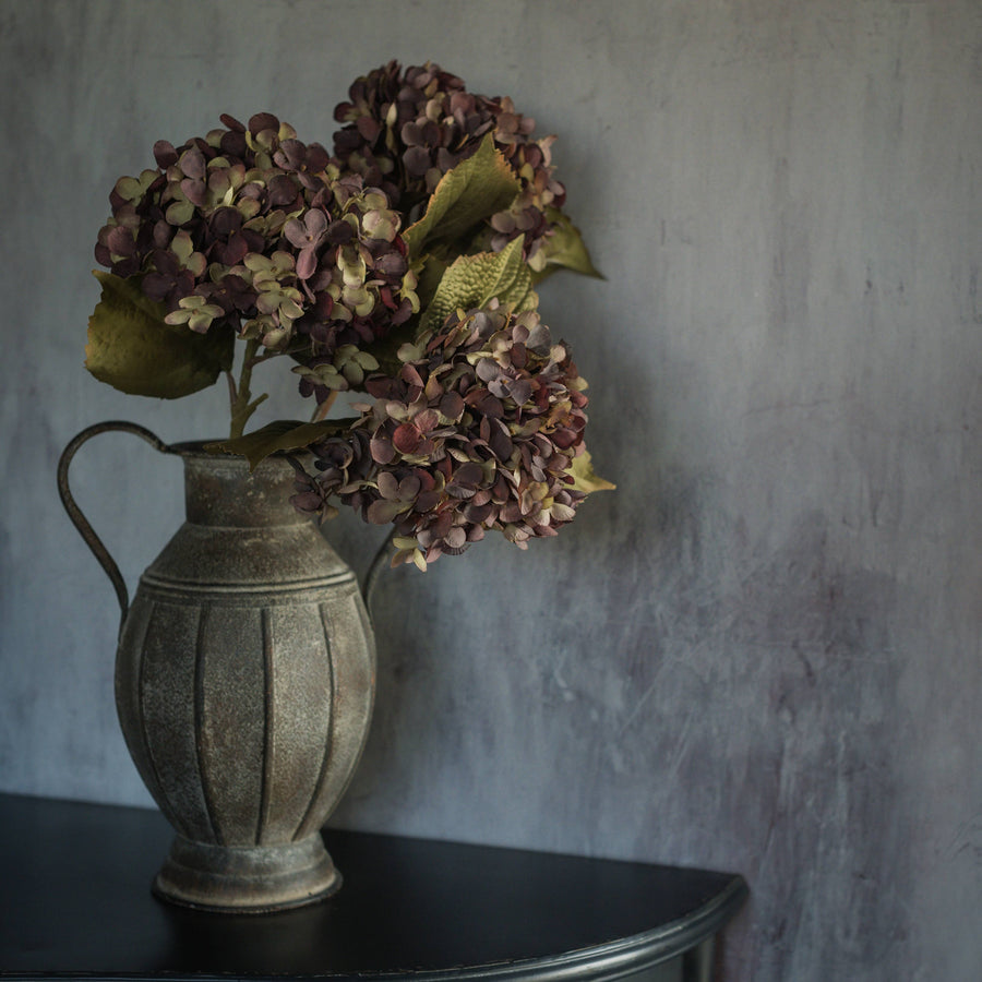 Beige and Purple Hydrangea Spray