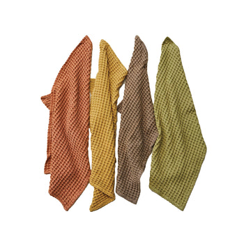 Stonewashed Waffle Weave Tea Towel