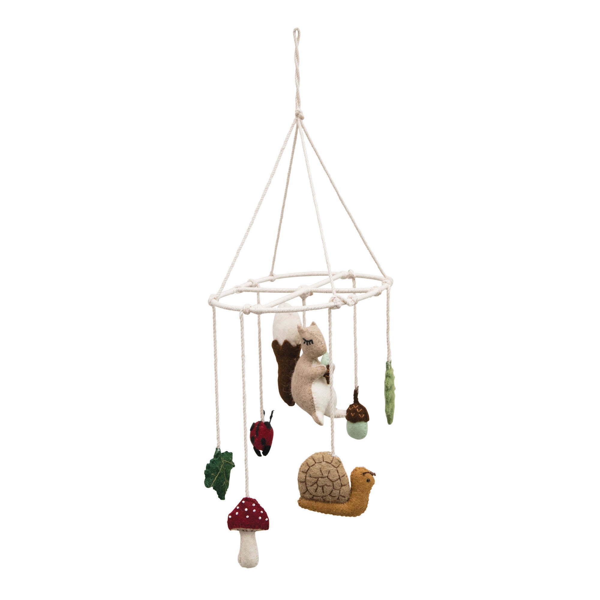 Wool Felt Forest Animals Mobile