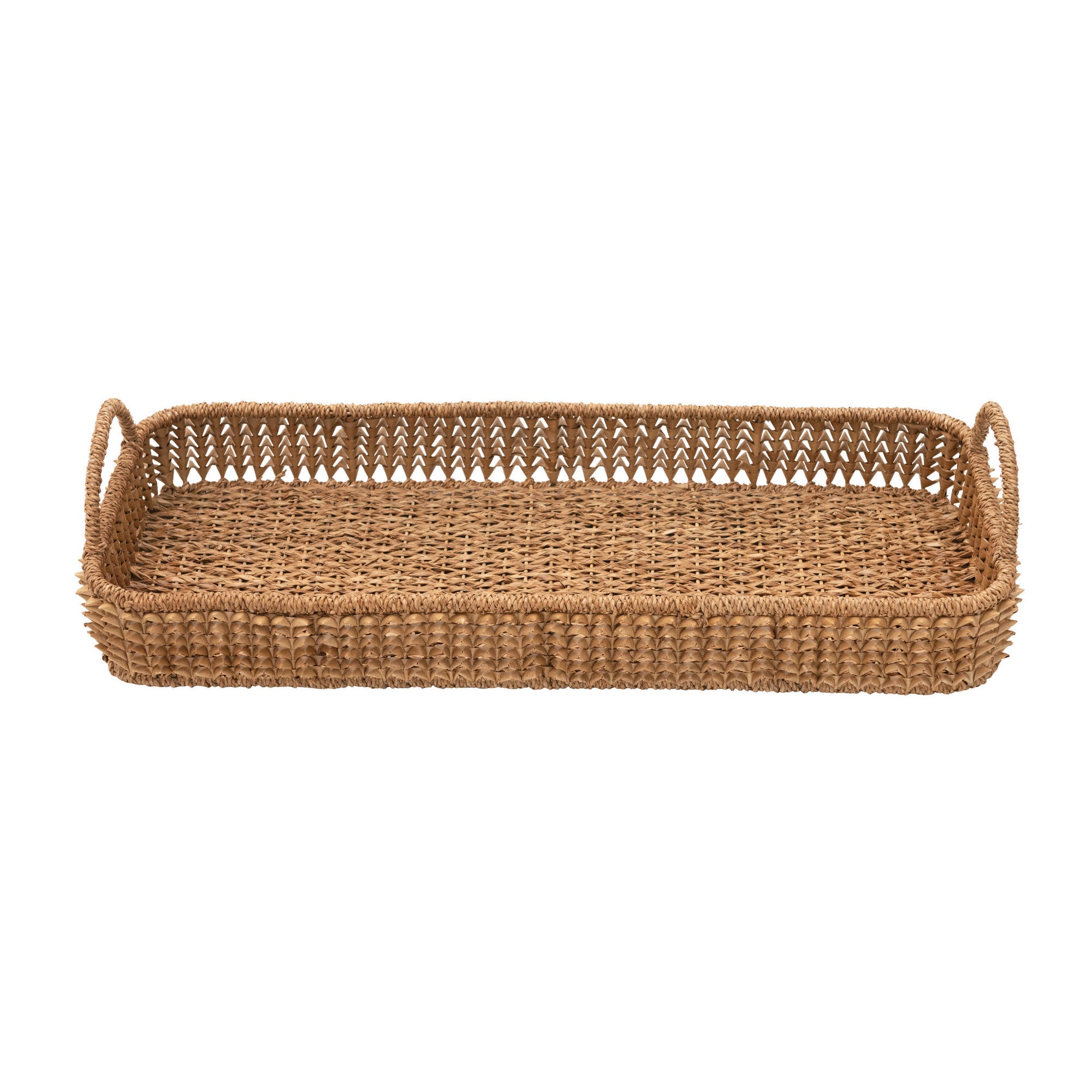 Woven Tray with Handles