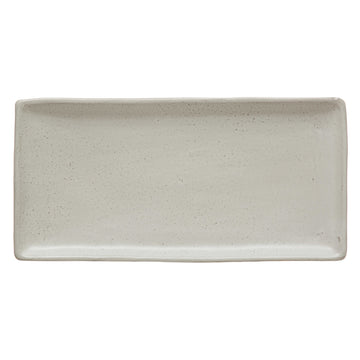 Stoneware Platter, Matte White