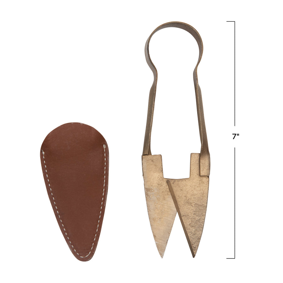 Garden Shears with Leather Case