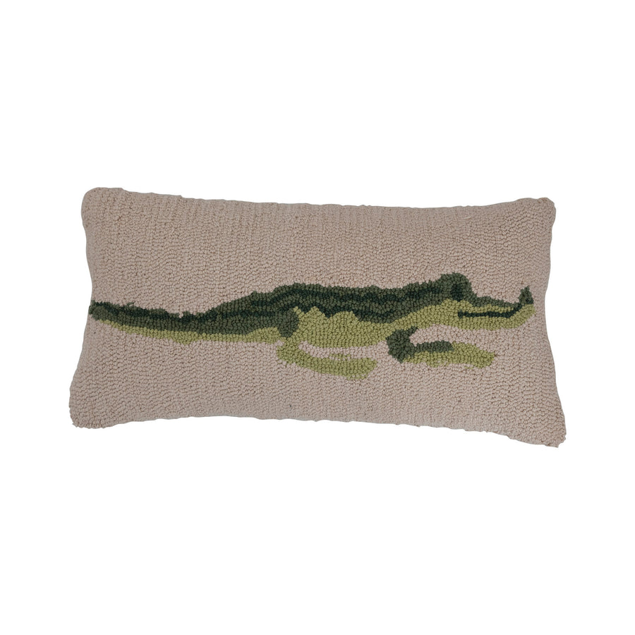 Alligator Punch Hook Pillow