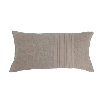 Pleated Linen Lumbar Pillow