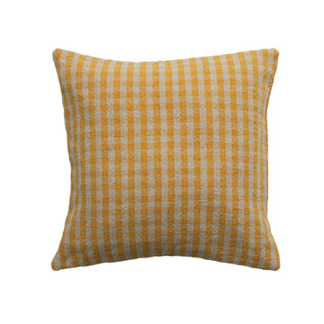 Yellow Gingham Pillow