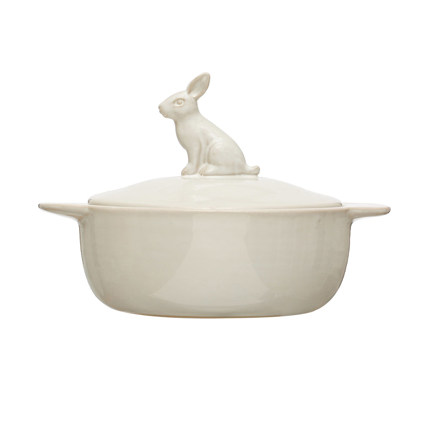 Stoneware Baker with Rabbit Top