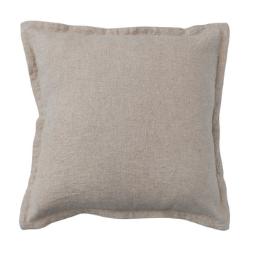 Woven Linen Pillow with Edge