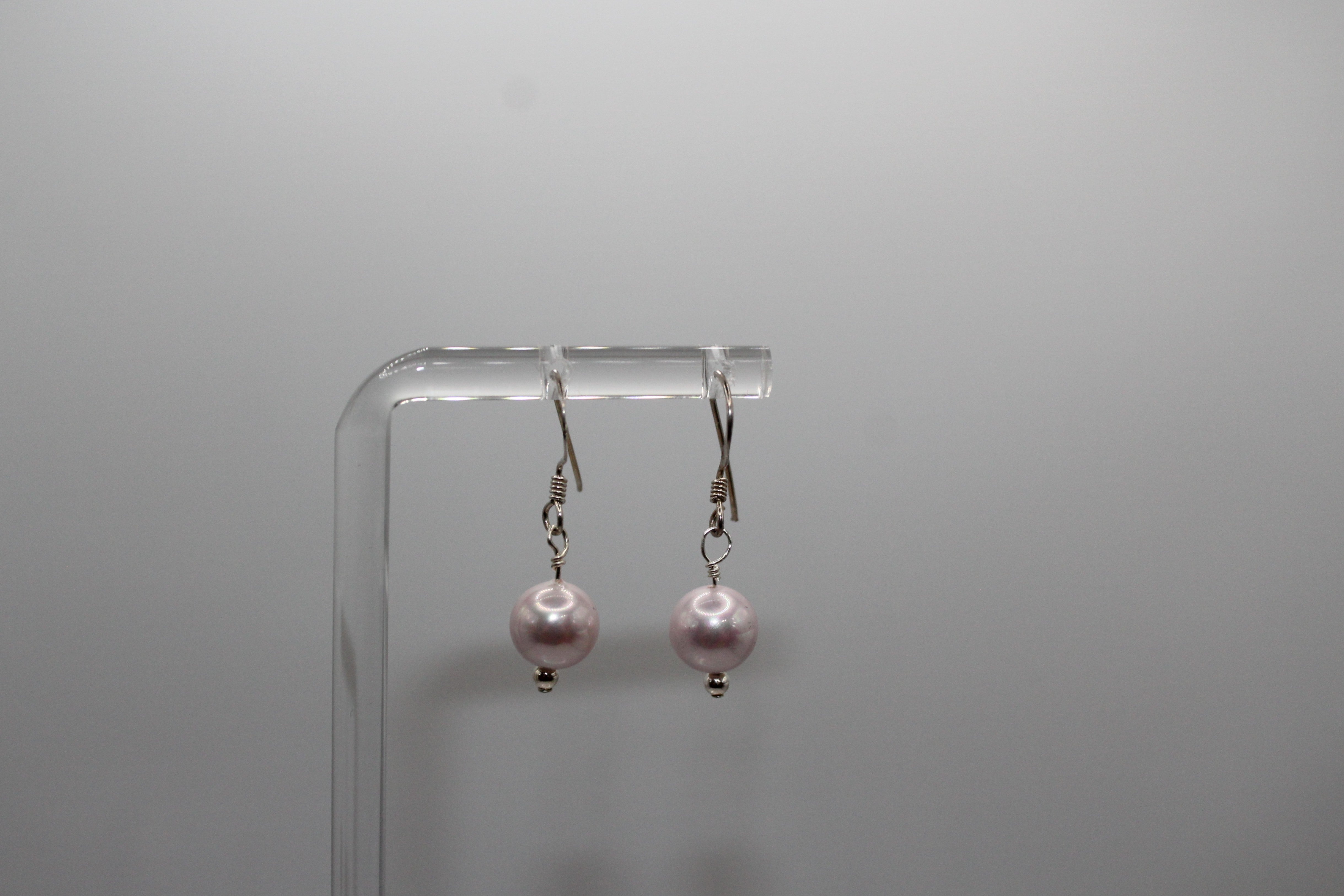 Pink Mother of Pearl Earrings