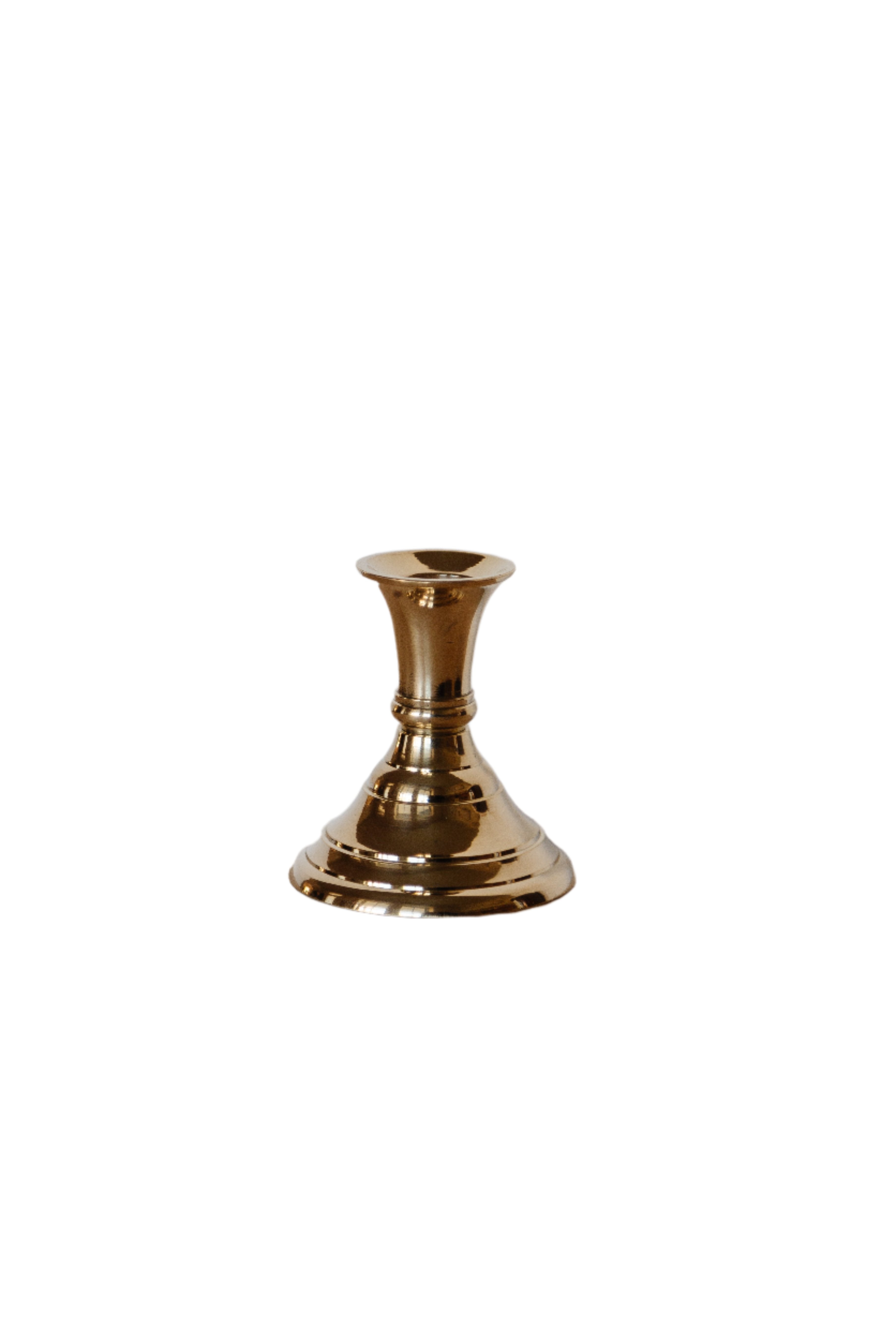 Ada Polished Brass Candlestick